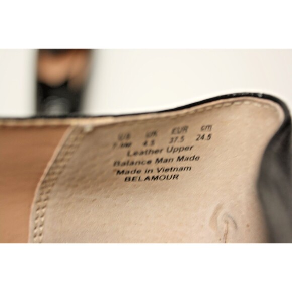 Franco Sarto Shoes Women’s SZ 7.5 Black Soft Leather Pointed Toe Loafers Flats - Picture 5 of 10